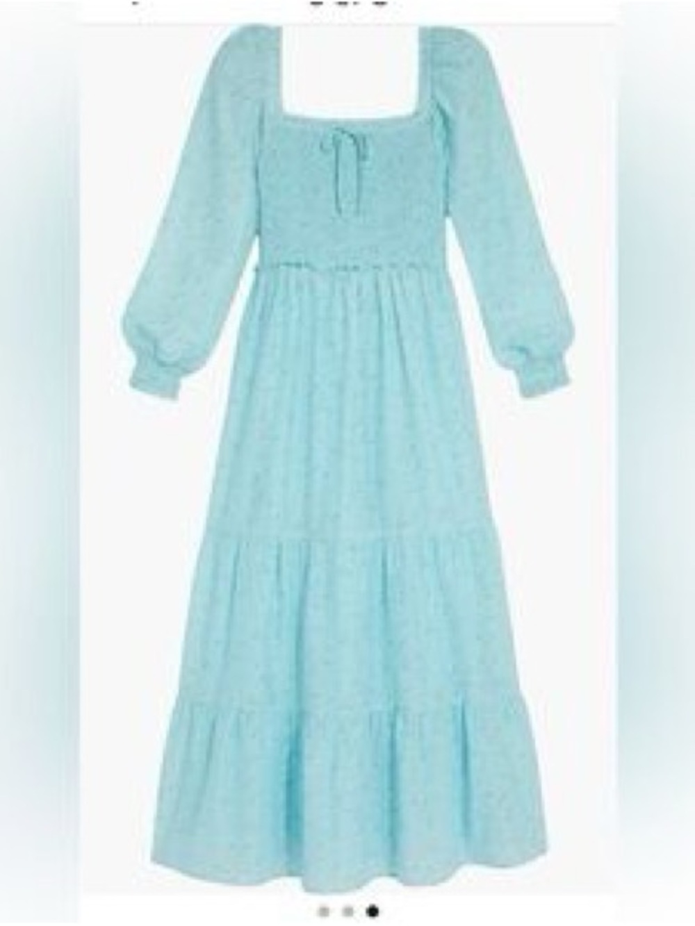 Vineyard Vines Tiered Midi Dress Smocked Puff Sleeve cotton/ silk sz XXS New